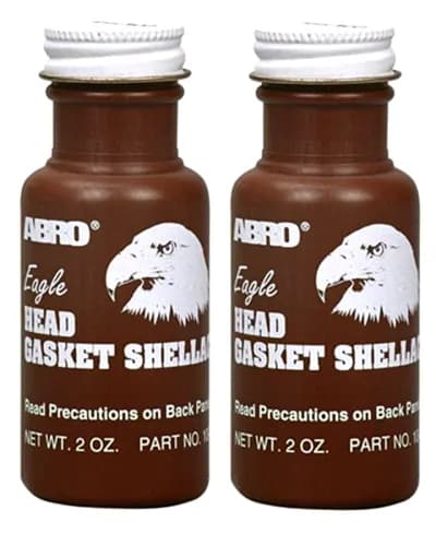 2 X ABRO EAGLE HEAD GASKET SHELLAC COMPOUND SEAL STOP LEAK FAST DRYING 59ML - Motorcycle Part